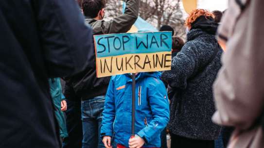 Stop war in Ukraine protest in Berlin