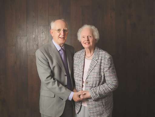 Albert Smallwoods and wife Vivian on his 80th birthday