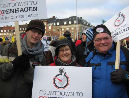 Supporters from Northern Ireland in Copenhagen for the UN climate change talks