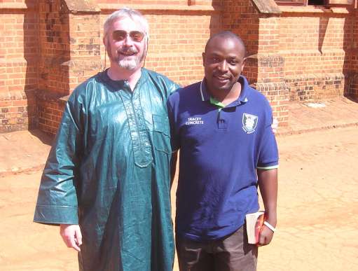 Andrew Coleman with Duncan Singini, a member of Christian Aid's partner CCAP ( Central Church of Africa Presbyterian).