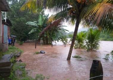 Nicaragua village flood