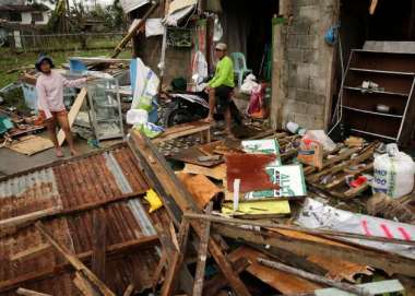 People across the Philippines have been hit by Typhoon Mangkhut, one of the strongest typhoons to hit the islands since Haiyan in 2013.
